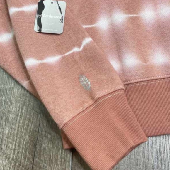 Free People Kelly Tie Dye Believer Hoodie Size Large Fireside Combo - Picture 12 of 16